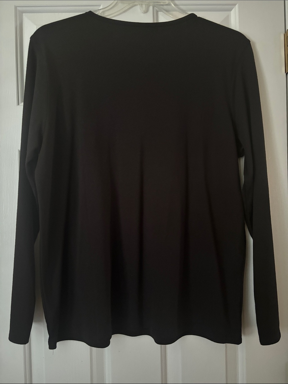 Black Halloween Pumpkin Sequin Long-Sleeve Top - Womens - Picture 4 of 5